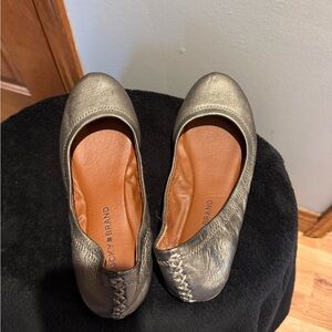 Lucky Brand Bronze Ballet Flats